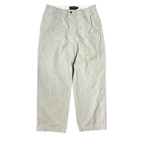 C.C. Filson Chino Pants Mens 32x28 Beige Straight‎ Leg Classic 100% Cotton